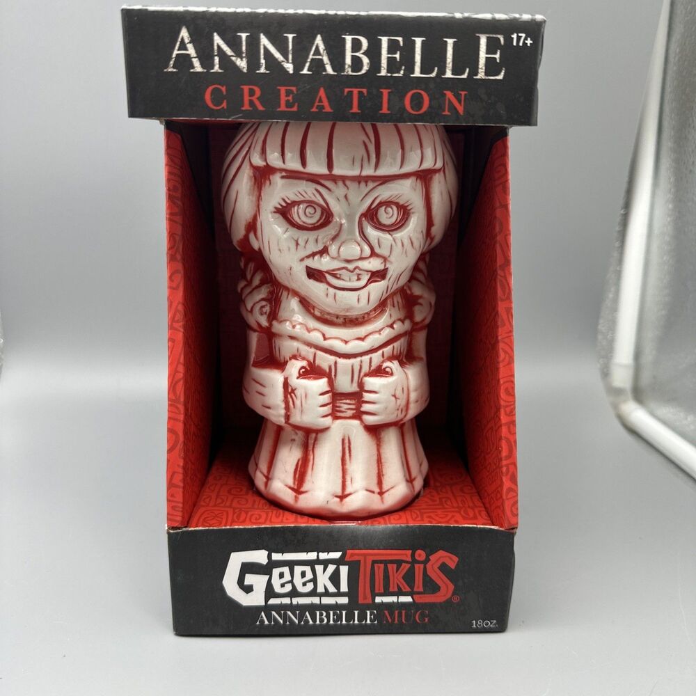 Geeki Tikis 18 oz Ceramic Mug Annabelle Creation Horror Novelty Creepy Doll